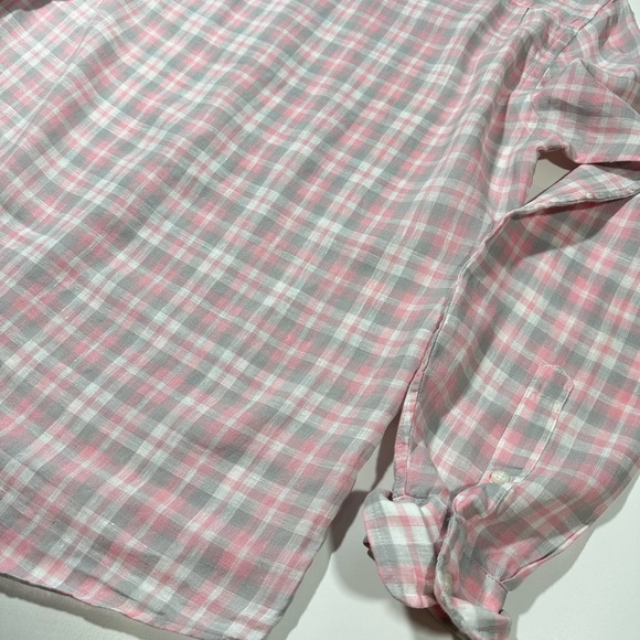 Men’s Faherty Linen Laguna Shirt, Medium, MWU2221 - Picture 8 of 9